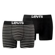 Levis 2P Base Stripe Boxer Svart/Hvit bomull XX-Large Herre