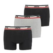 Levis 3P Logo Boxer Brief Svart/Grå bomull Small Herre