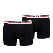 Levis 2P Men Sportswear Logo Boxer Brief Svart bomull Large Herre