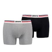 Levis 2P Men Sportswear Logo Boxer Brief Grå/Svart bomull XX-Large Her...