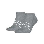 Levis Strømper 2P Organic Cotton Ankle Sock Grå Str 43/46