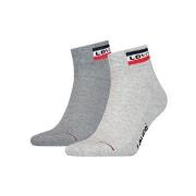 Levis Strømper 2P Sport Mid Cut Sock Grå Str 35/38