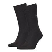 Calvin Klein Strømper 2P Carter Casual Flat Knit Sock Svart Str 43/46 ...