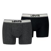 Levis 2P Base Vintage Boxer Svart bomull Small Herre