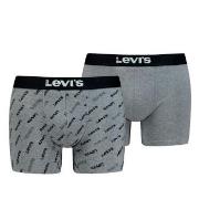 Levis 2P Logo Aop Boxer Brief Grå bomull Small Herre