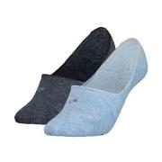 Calvin Klein Strømper 2P Women Low Cut Footie Socks Blå/Grå Str 39/42 ...