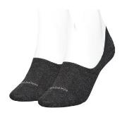Calvin Klein Strømper 2P Women Mid Cut Footie Socks Mørkgrå  Str 39/42...