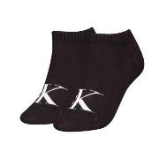 Calvin Klein Strømper 2P Women Monogram Sneaker Socks Svart Str 35/38 ...