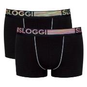 Sloggi 2P Men GO ABC Natural Hipster Briefs Svart bomull Medium Herre