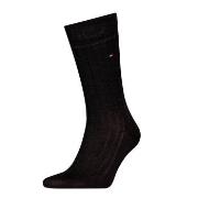 Tommy Hilfiger Strømper Premium Rib Crew Socks Mørkgrå  Str 43/44 Herr...
