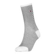 Tommy Hlfiger Women Premium Stripe Socks Strømper Hvit/Marine Str 35/3...