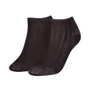Tommy Hilfiger Strømper 2P Women Shine Sneaker Socks Svart Str 35/38 D...