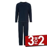 Damella Kurt Long Sleeve Pyjamas Marine bomull Medium Dame