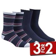 Damella Strømper 2P Bamboo Socks Marine Str 35/38 Dame