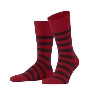 Falke Strømper Sensitive Mappd Line Socks Rød bomull Str 39/42 Herre