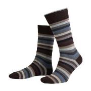 Amanda Christensen Strømper True Block Stripe Ankle Sock Svart/Blå Str...