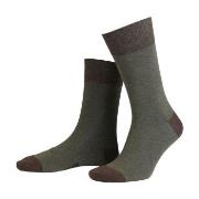 Amanda Christensen Strømper True Contrast Ankle Sock Oliven Str 43/46