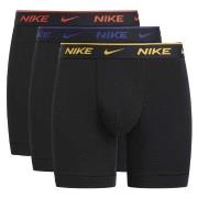 Nike 3P Everyday Essentials Cotton Stretch Boxer Svart/Gul bomull Medi...