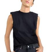 Bread and Boxers Heavy Tank Top Svart økologisk bomull Small Dame