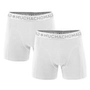 Muchachomalo 2P Solid Boxer UPP1 Hvit bomull Small Herre