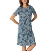 Schiesser Comfort Nightwear Short Sleepshirt Blå 44 Dame
