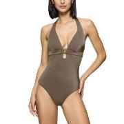 Triumph Midnight Swim OP 01 Swimsuit Khaki C 44 Dame