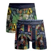 Muchachomalo 2P Puss Boots Wizard Oz Boxer Mixed bomull Large Herre