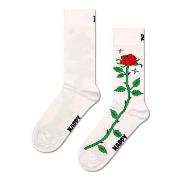 Happy socks Strømper Rose Sock Hvit Mønster Str 36/40