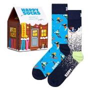 Happy socks Strømper 2P Skiing Chalet Gift Set Mixed Str 36/40