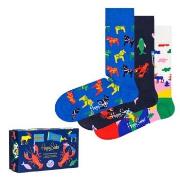 Happy socks Strømper 3P Swedish Edition Gift Box Mixed bomull Str 41/4...