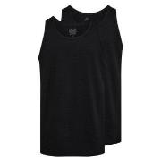 Claudio 2P Cotton Tanktop Svart bomull XX-Large Herre