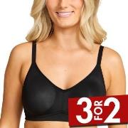 Damella BH Carla Soft Bra Svart polyester D 90 Dame