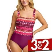 Damella Patricia Swimsuit Rosa Mønster 40 Dame