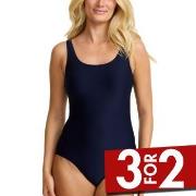 Damella Alice Textured Swimsuit Marine nylon 36 Dame