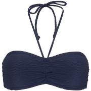 Damella Olivia Textured Padded Bikini Bra Marine nylon 38 Dame