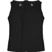 Dovre 2P Bamboo Singlet Svart Small Herre