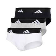 adidas 3P Active Flex Cotton Brief 314 Hvit/Grå bomull Large Herre