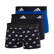 adidas 3P Active Flex Cotton Trunk Svart Mønster bomull Medium Herre