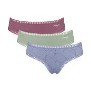 Sloggi Truser 3P GO Crush Hipster Briefs Blå/Rosa bomull Large Dame