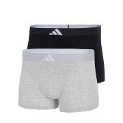 adidas 2P Active Flex Cotton Body Trunk Svart/Grå bomull Large Herre