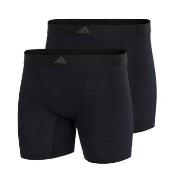 adidas 2P Active Flex Cotton Ergonomic Boxer Brief Svart bomull XX-Lar...