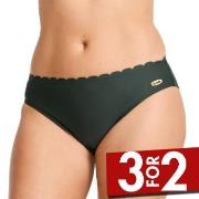 Damella Emily Wavy Bikini Brief Mørkgrørnn  46 Dame