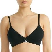 adidas BH Sport Active 3 Stripes Triangle Bralette Svart bomull Small ...