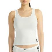 Adidas Sport Active Essentials 3 Stripes Tank Top Hvit bomull X-Large ...