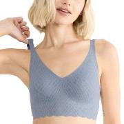 Sloggi BH ZERO Feel Bliss Bralette Blå/Grå X-Small Dame