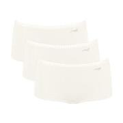 Sloggi Truser 3P GO Crush Hipster Shorts Elfenben bomull Medium Dame