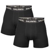 Salming 2P Cotton Boxer Svart bomull X-Large Herre