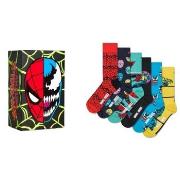 Happy socks Strømper 6P Marvel Spider Man and Venom Gift Set Svart møn...