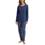 Calida Mystic Nights Pyjamas Marine bomull X-Small Dame