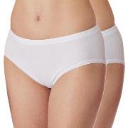 Schiesser Truser 2P Original Classics Fine Rib Hipster Hvit bomull 36 ...